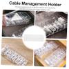 OKUMEYR Transparent Cable Management Box Compartment Wire Organizer with Lid for Cords Charging Cables and School Supplies Neat Storage for Jewelry and Cosmetics view 2