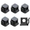 Cable Organizer for Desk, 6 Self-adhesive Cable Clips with Stylish Design, Great for USB Power Cord Management and Computer, Nightstand and Space Organization view 3