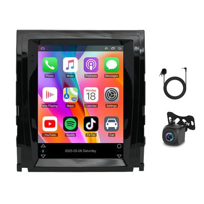9.7" 4G+64G Car Stereo Radio for Cadillac Escalade/Sailway SLS 2007-2012 Double Din Android 14 Touch Screen Car Radio Receiver with Wireless Carplay Android Auto WiFi GPS Bluetooth FM Backup Camera