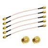 Yuslao SMA Coaxial Jumper Cable 6 inch 15cm SMA Male to Male RG316 Antenna Extension Cable (5-Pack) for RTL SDR Dongle SWR Meter 3G 4G LTE WiFi Antenna Router ADS-B Receiver Wireless Adapter view 1
