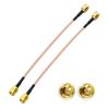 Yuslao SMA Coaxial Jumper Cable 6 inch 15cm SMA Male to Male RG316 Antenna Extension Cable (5-Pack) for RTL SDR Dongle SWR Meter 3G 4G LTE WiFi Antenna Router ADS-B Receiver Wireless Adapter view 4