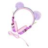 KICHOUSE Unicorn Cartoon Kids Headphones with Microphone Over-Ear Design Safe Volume Limiter for School Wired Earphones for Mobile and Computer view 1
