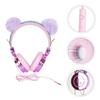 KICHOUSE Unicorn Cartoon Kids Headphones with Microphone Over-Ear Design Safe Volume Limiter for School Wired Earphones for Mobile and Computer view 2