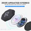 OutdoorMaster Update Ski Helmet Headphones, True Wireless Bluetooth with Charging Case, Drop-in Headphones HD Speaker Chip Compatible with Audio Ready Snowboard Helmets-Pure Black view 4