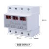 2025 Trend Three Phase Adjustable Over and Under Voltage Protector Automatic Recovery Protective Device Reset 63A 380V view 4