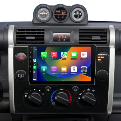 8Core Car Stereo Radio for Toyota FJ Cruiser 2006-2020 Android 13 9 inch Touch Screen Wireless CarPlay & Android Auto Support GPS Navigation Bluetooth 4G WiFi DSP SWC FM/AM/RDS Radio 48EQ Support JBL