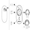 HCDZ Replacement 2.4G Remote Control for Philips LivingColors 69149/30/PH 69147/48/PH 69147/30/PH LED Lamp view 2