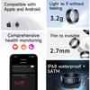Smart Health Ring with Screen,for Women Men Fitness Tracker with Heart Rate, Blood Oxygen, HRV, Sleep Monitoring, Step Counting, IP68 for iPhone and Android, No Subscription Fee (Gold, 10#) view 4