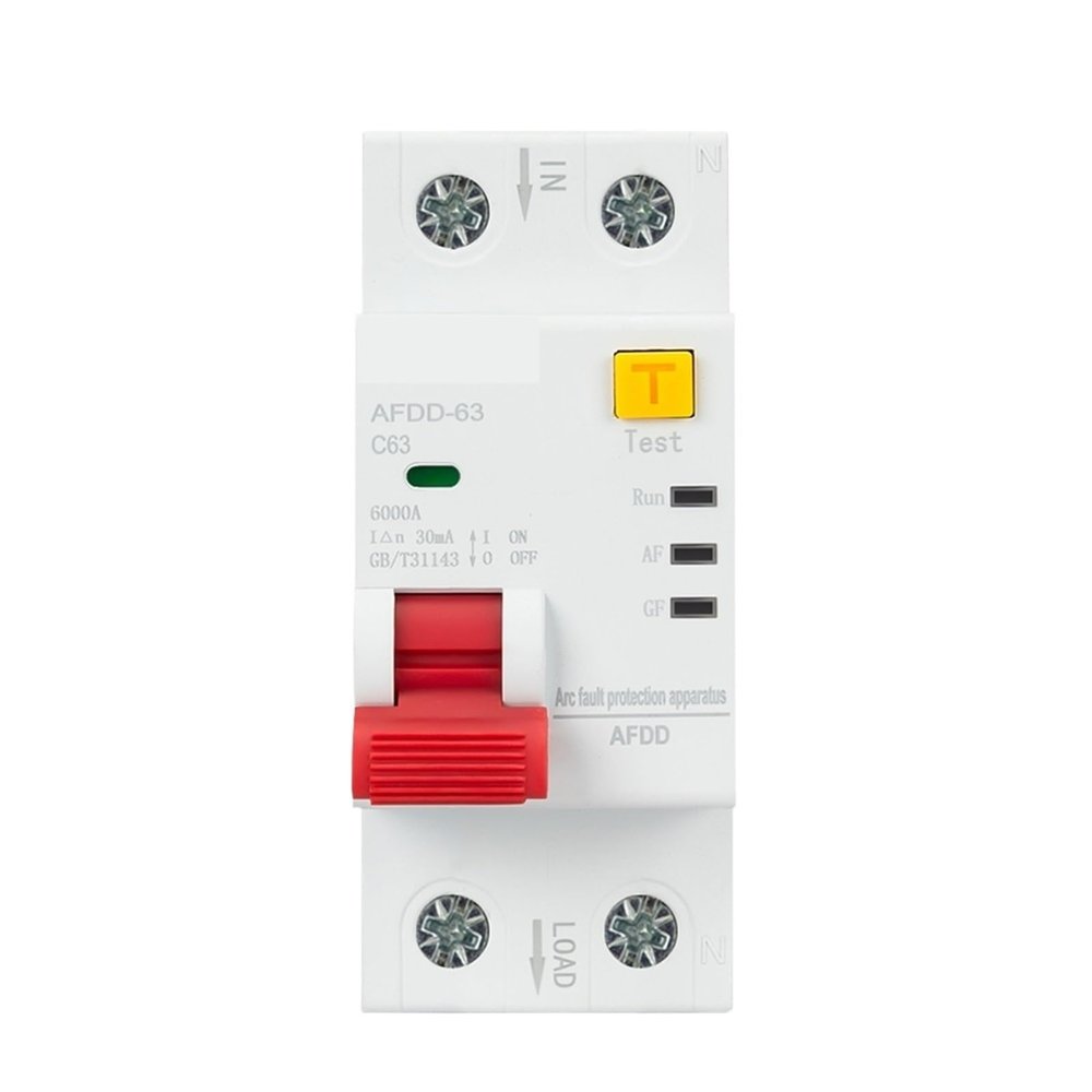 AC220V AFDD Arc Fault Protector Device RCBO RCCB MCB Circuit Breaker Interrupted Overload Earth Leakage Short Circuit Protection(50A)