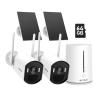 ANNKE 5MP Solar Wireless Security Camera Outdoor,Surveillance Home System,4CH and 2 Bullet Cam-Kit 2.5K, Color Night Vision, Spotlight Smart Alarm, PIR&Human Detection, 2-Way Audio, 64GB Memory Card view 1