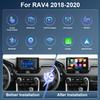 10inch Car Stereo Radio Car-Play GPS Navigation Compatible for Toyota RAV4 2018-2019-2020 Android 14 with Wireless CarPlay Radio with Android Auto Support GPS Navigation 4 + 64GB view 2