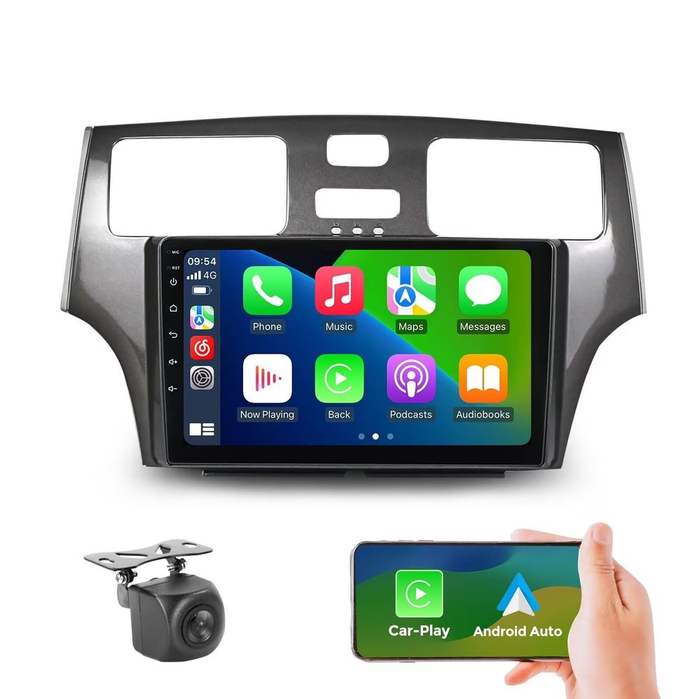 9" IPS Touch Screen 8 Core 4+32GB Car Radio for Lexus ES250 ES300 ES330 2001-2006 Android Upgrade Stereo Dash Kit Built-in Car-Play Android Auto GPS Navi