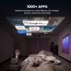 4K Projector with Wifi and Bluetooth, 1500 ANSI Official Licensed Google TV Smart Projector, Outdoor Movie Projector Compatible with NETFLIX/YouTube, 1000+ Apps Supported view 2