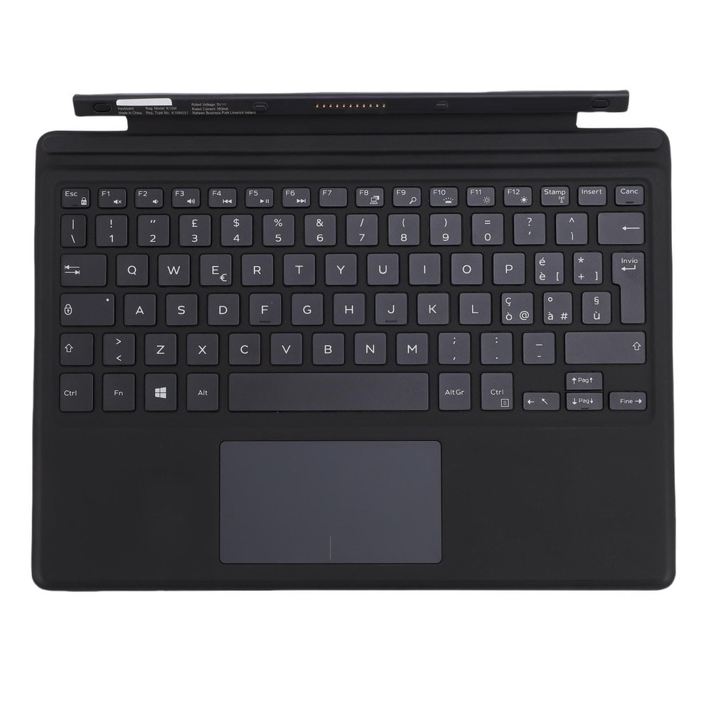 ASHATA Tablet Keyboard for Latitude 5285 5290 2 in 1 K16M, Tablet Keyboard Dock with Touchpad, QWERTY Layout, Quick Response Keys