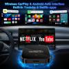 3-in-1 Wireless Carplay Adapter Support Apple CarPlay & Android Auto, Magic Video AI Box for Streaming Netflix YouTube,Upgraded Dual-Band WiFi, Converts Wired to Wireless Car Play for iPhone/Android view 2