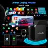 3-in-1 Wireless Carplay Adapter Support Apple CarPlay & Android Auto, Magic Video AI Box for Streaming Netflix YouTube,Upgraded Dual-Band WiFi, Converts Wired to Wireless Car Play for iPhone/Android view 4