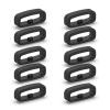 BOLOUY 10pcs Silicone Fastener 18mm / 20mm / 22mm Wristband Keeper Smartwatch Strap Retainer Holder Replacement Accessory view 1