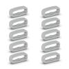 BOLOUY 10pcs Silicone Fastener 18mm / 20mm / 22mm Wristband Keeper Smartwatch Strap Retainer Holder Replacement Accessory view 1