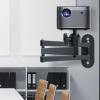 BOLOUY Small Projectors Wall Mount Stand Ceiling Projector Holder with 360Rotatable Head and 90Tilting for Home Theater view 2