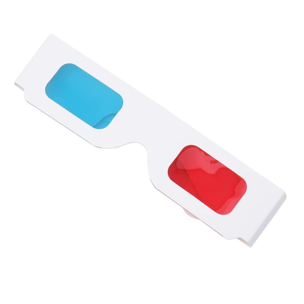 FRCOLOR 10pcs 3D Paper-Framed Glasses, Anaglyph Cardboard Glasses Watching, Multi-Color Frame