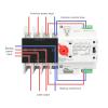 1pcs 3 Phase Din Rail ATS Dual Power Automatic Transfer Switch Electrical Selector Uninterrupted Power 4P 63A 100A 125A(63A) view 3