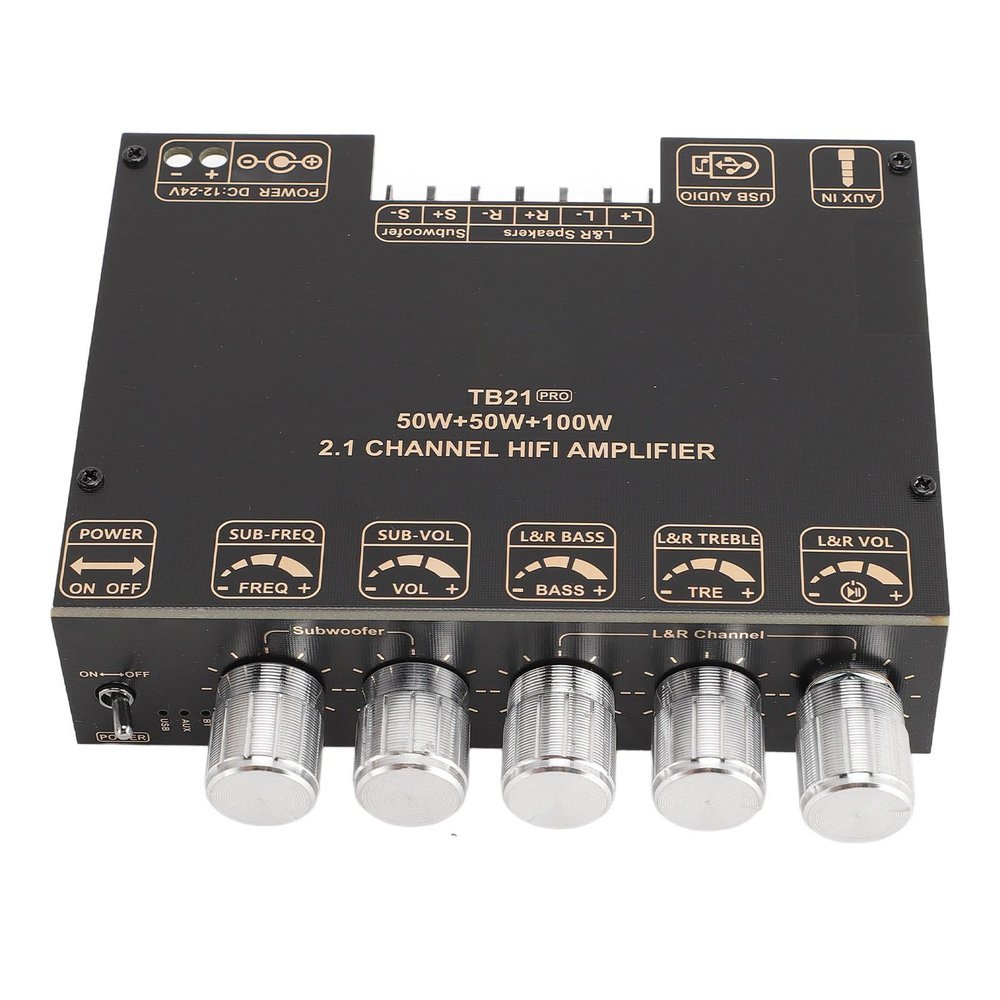 Keenso Power Amplifier Module with Multifunctional Knob Design - Great for Enhancing Sound Quality in Living Rooms