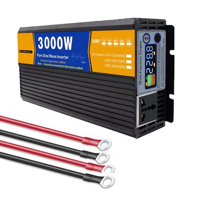 3000W DC 12V/24V/48V/60V/72V Pure Sine Wave Inverter Charger Split Phase DC Input AC Output 110V/220V Low Frequency Solar Power Inverter Converter,Dc 72v,AC 220V 60Hz
