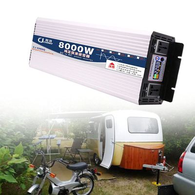 3000w Pure Sine Wave Inverter (6000w Peak) 1 Ac Socket and 2 Cooling Fans Suitable for Trucks and Cars to Charge Laptops Tablets Mobile Phones 1600W-24V (1600w 12V)