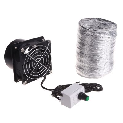 BOLOUY Exhaust Fan USB Adjustable Speed Solder Absorber Extractor Fan Pipe Duct Exhuast Fan with Pipe Tube Ventilation Fan