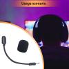 BOLOUY Microphone Gaming Boom Microphone Replacement for 100 Headsets with Noise Cancellation Detachable 2.5mm Game Boom Mic view 4