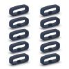 BOLOUY 10pcs Silicone Fastener 18mm / 20mm / 22mm Wristband Keeper Smartwatch Strap Retainer Holder Replacement Accessory view 1