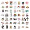 100PCS Book Stickers, Holographic Bookish Reading Stickers for Kindle,Water Bottle, Laptop, Cute Vinyl Book Accesssories for Kids,Teens,Adults view 2