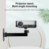 BOLOUY Small Projectors Wall Mount Stand Ceiling Projector Holder with 360Rotatable Head and 90Tilting for Home Theater view 3