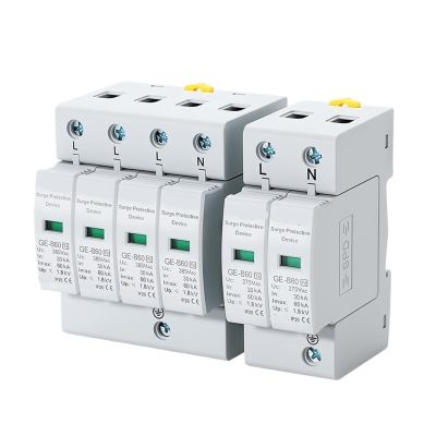 LSCCLMKJ 2P4P AC Protection Device SPD Home Low-Voltage Surge Protector 275V385V20KA40KA0KA80KA100KA 