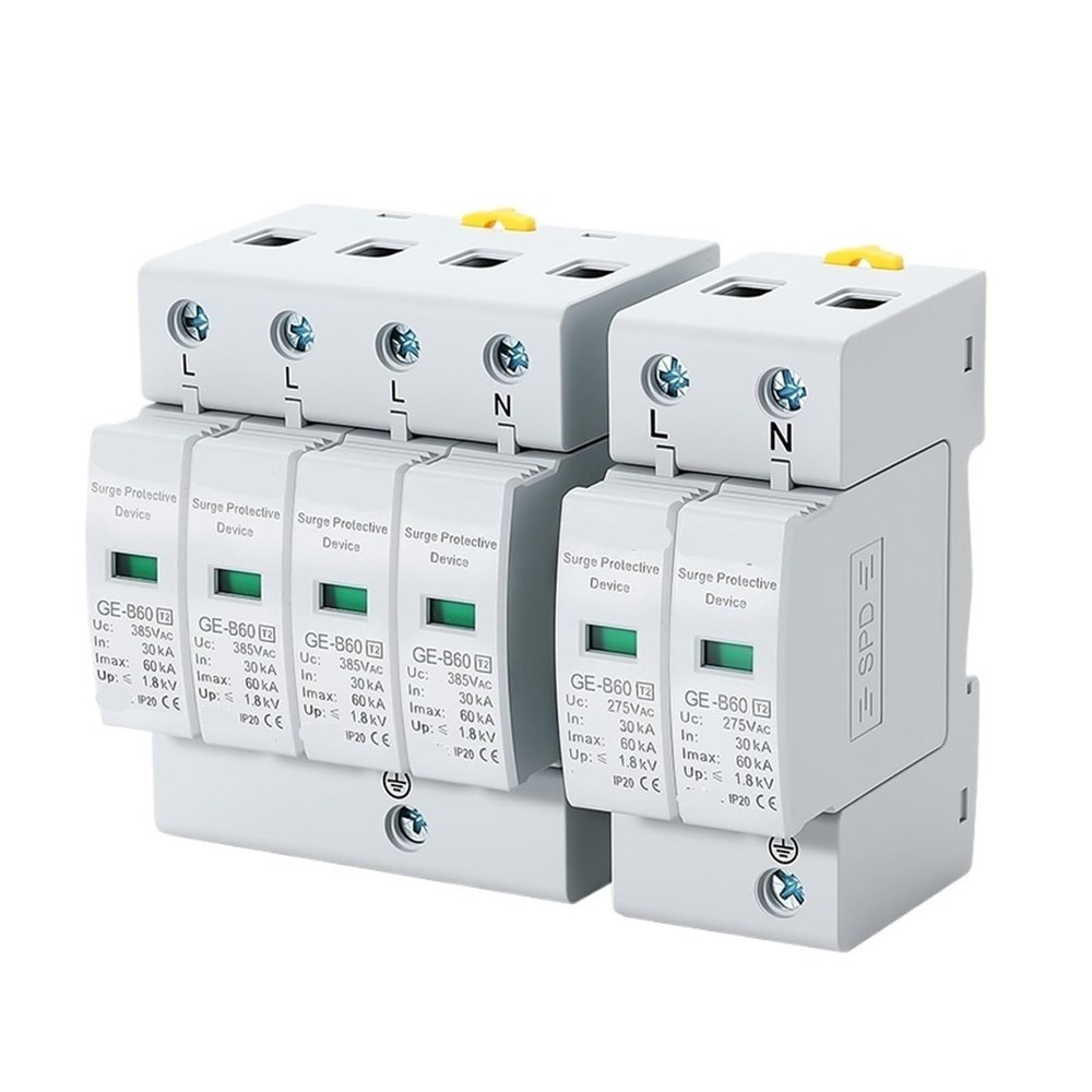 LSCCLMKJ 2P4P AC Protection Device SPD Home Low-Voltage Surge Protector 275V385V20KA40KA0KA80KA100KA 