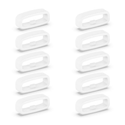 BOLOUY 10pcs Silicone Fastener 18mm / 20mm / 22mm Wristband Keeper Smartwatch Strap Retainer Holder Replacement Accessory