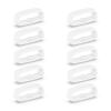 BOLOUY 10pcs Silicone Fastener 18mm / 20mm / 22mm Wristband Keeper Smartwatch Strap Retainer Holder Replacement Accessory view 1