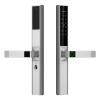 ZIZEV Fingerprint Smart Lock, Keyless Entry Door Lock with Handle, TY APP Fingerprint Password Card Mechanical Key 5 Unlocking Methods Aluminum Alloy Door for 40-120mm Thickness (Silver) view 1