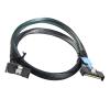 0.5M PCI-E 5.0 MI NI Cool Edge MCIO PCI-E MCIO 74Pin Male to Slimline S*A*S 90-Degree MCIO 8i 74Pin Male Extender Angled Cable view 4