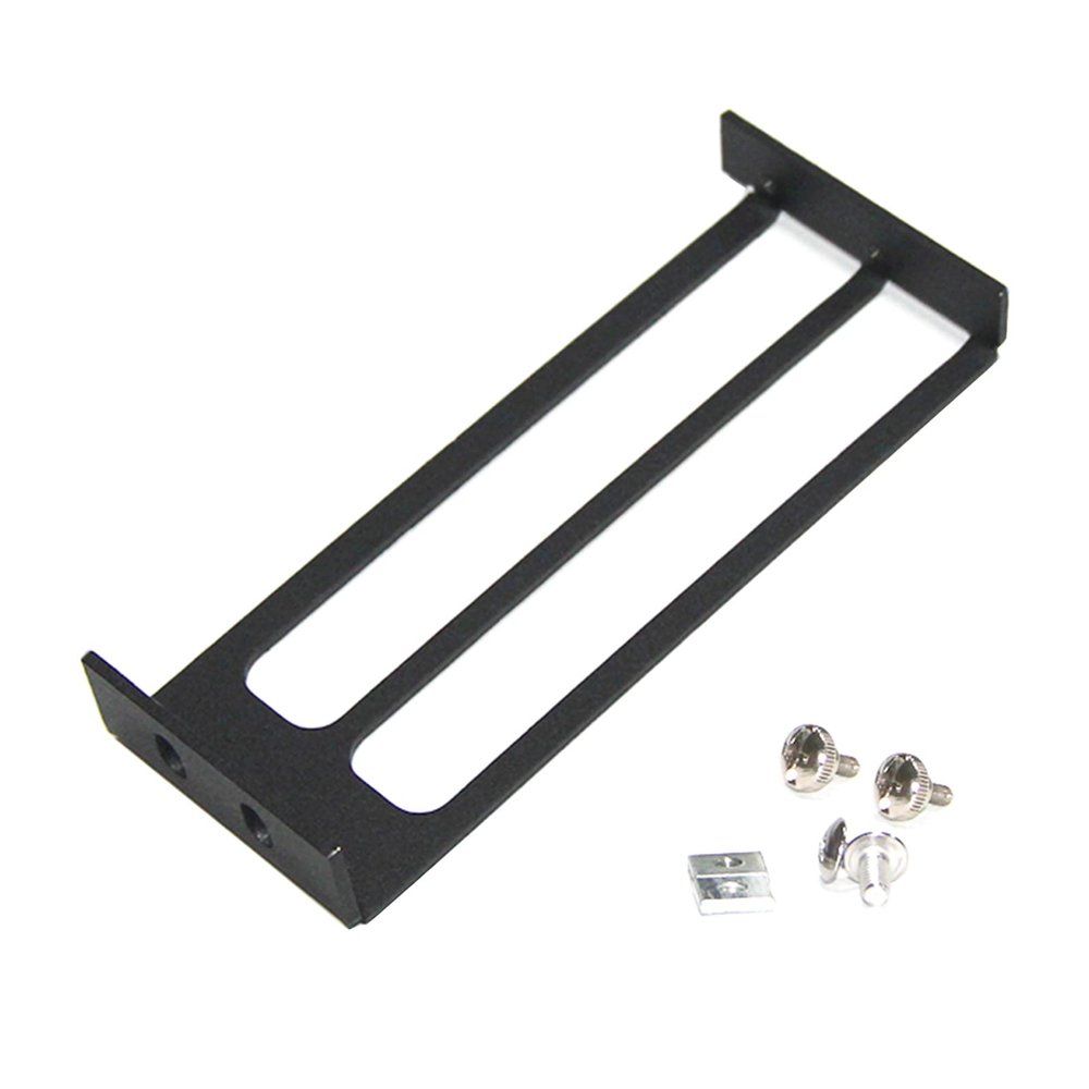 BOLOUY Desktop Chassis Graphics Card Baffle Graphics Card Fixing Bracket Dual-Hole Aluminum Alloy GPU Bracket