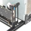 BOLOUY Desktop Chassis Graphics Card Baffle Graphics Card Fixing Bracket Dual-Hole Aluminum Alloy GPU Bracket view 4