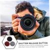 HONMEET 3Pcs Aluminum Alloy Camera Shutter Buttons Upscale Flat Release Button for Enhanced Photography Experience Lightweight Durable Camera Accessory Compatible view 4
