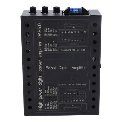Class A/B, Car Stereo Amplifier - 4 Channel Car Audio Amplifier, 2/4 Ohm Stable, DC12V Low/High Level Inputs, Car Audio Subwoofer Amplifier for Car Sound Systems