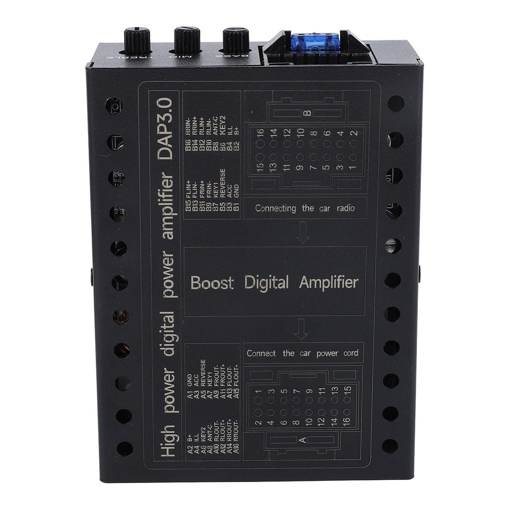 Class A/B, Car Stereo Amplifier - 4 Channel Car Audio Amplifier, 2/4 Ohm Stable, DC12V Low/High Level Inputs, Car Audio Subwoofer Amplifier for Car Sound Systems