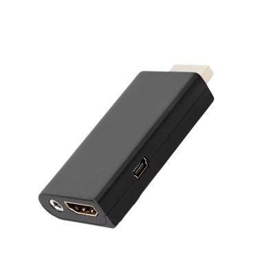 LINGQE Video Converter for PS-2 to HDMI-Compatible Converter Adapter with 3.5mm Cable for PS-2 Display Modes Not for 1080P