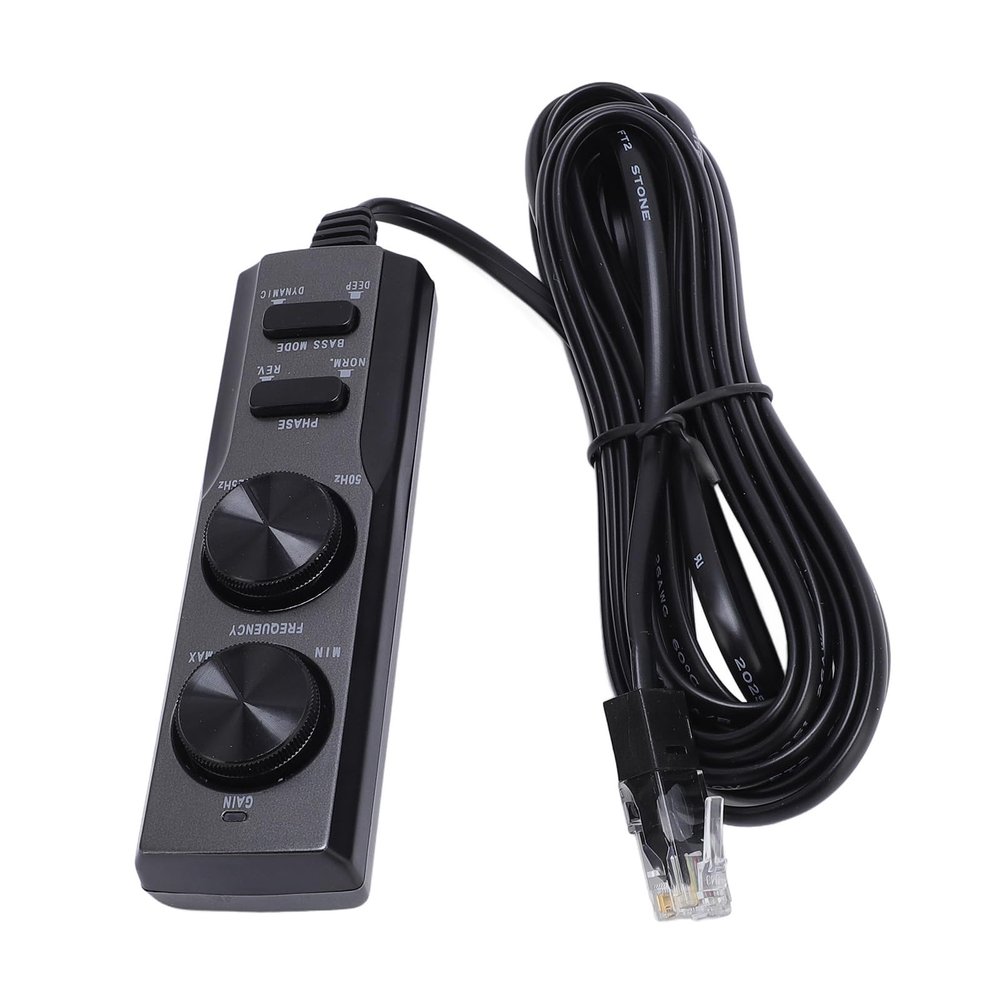 TSWX130DA Car Ultra Thin Subwoofer Speaker Control Cable, with Clear Power Indicator, Personalized Audio Settings