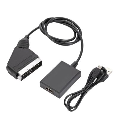LINGQE to HDMI-Compatible Video Upscale Converter Adapter Cable for HD TV DVD HDTV Sky Box STB pl-UG and Play DC Cable