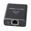 SUNGOOYUE RJ45 Aluminum Alloy Splitter with USB Cable, 1000 Mbps High Speed Ethernet Splitter for Various Environments, Ethernet Plug and Play for The Computer TV Consults (1 to 2) view 1
