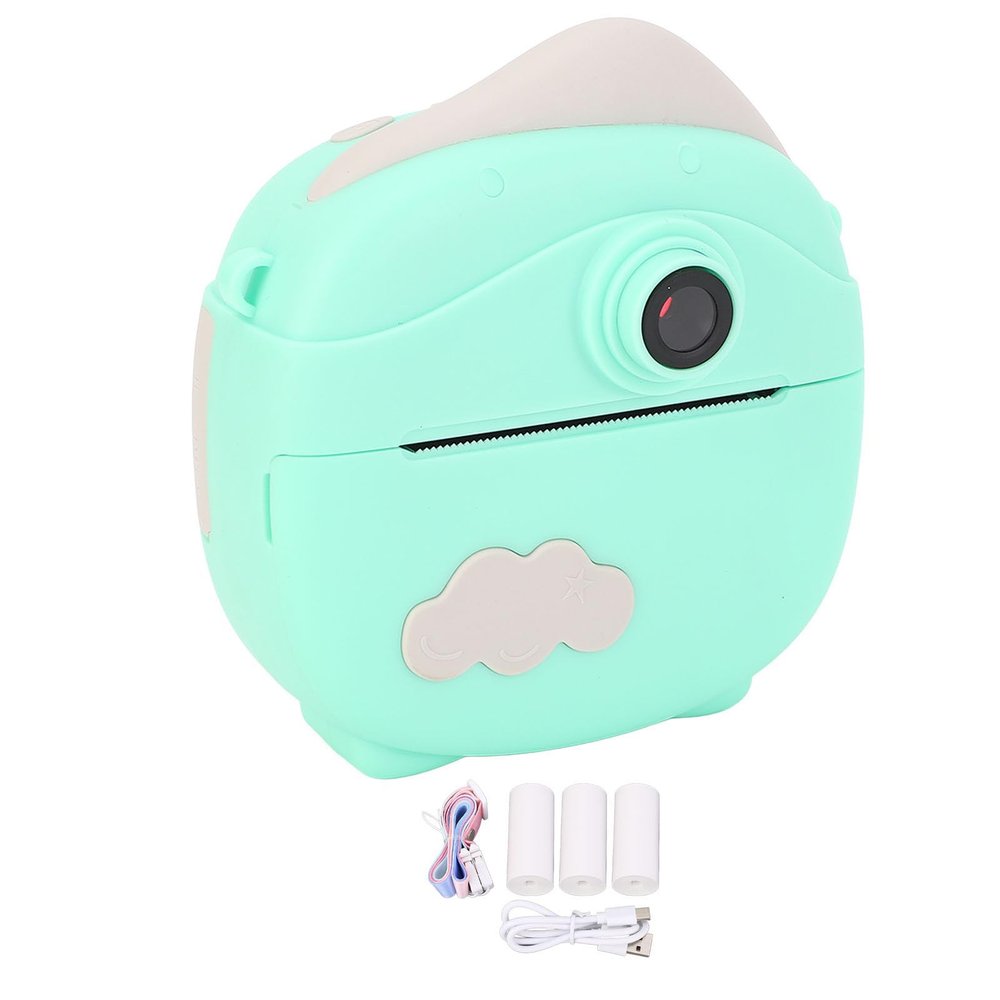5 Year Old Girl Birthday Gift Ideas,Instant Print Camera for Kids, 2 Inch HD IPS Screen, 12MP Photo Multiple Zoom Thermal Instant Camera (Without Memory Card)