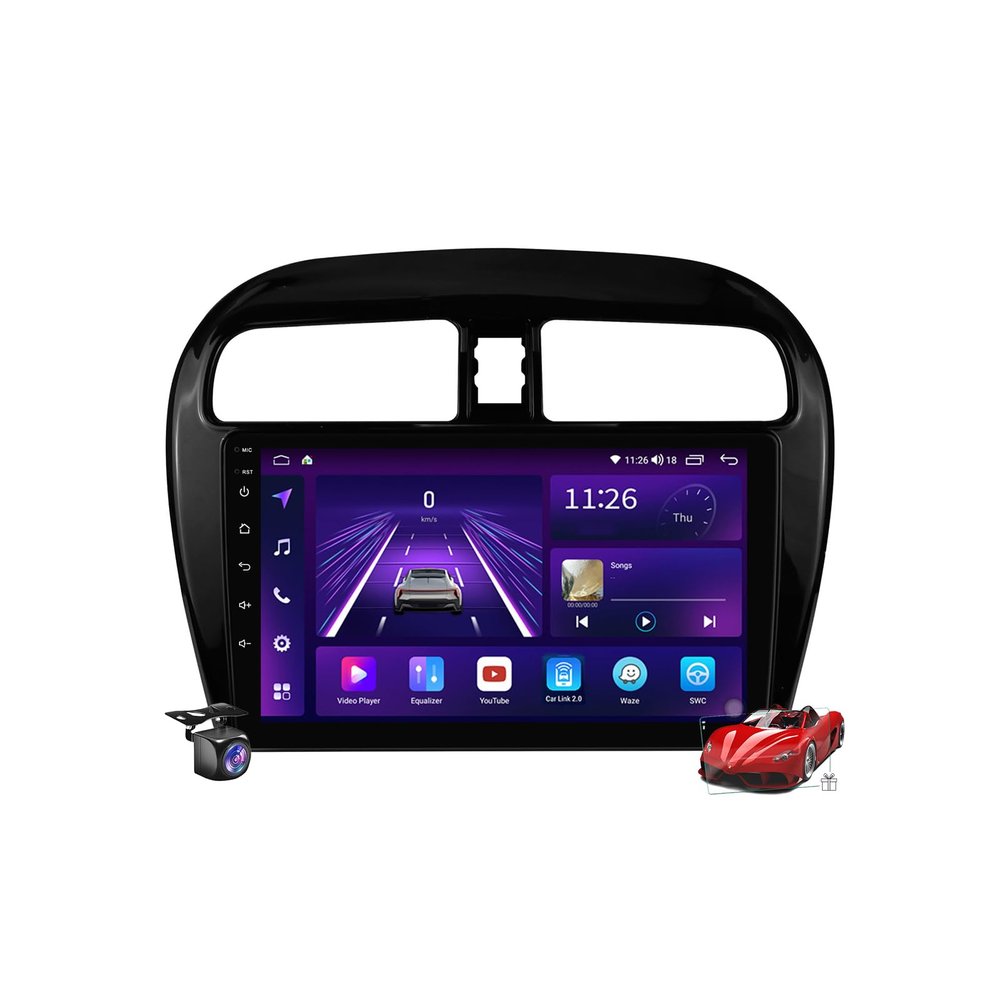 M150s~2/64gb,Car Stereo 2 Din Android 15.0 Radio with 4G 5G WiFi DSP SWC Carplay for Dodge Attitude 2015-2023 GPS Sat Navigation 9''MP5 Multimedia Video Player FM BT Receiver